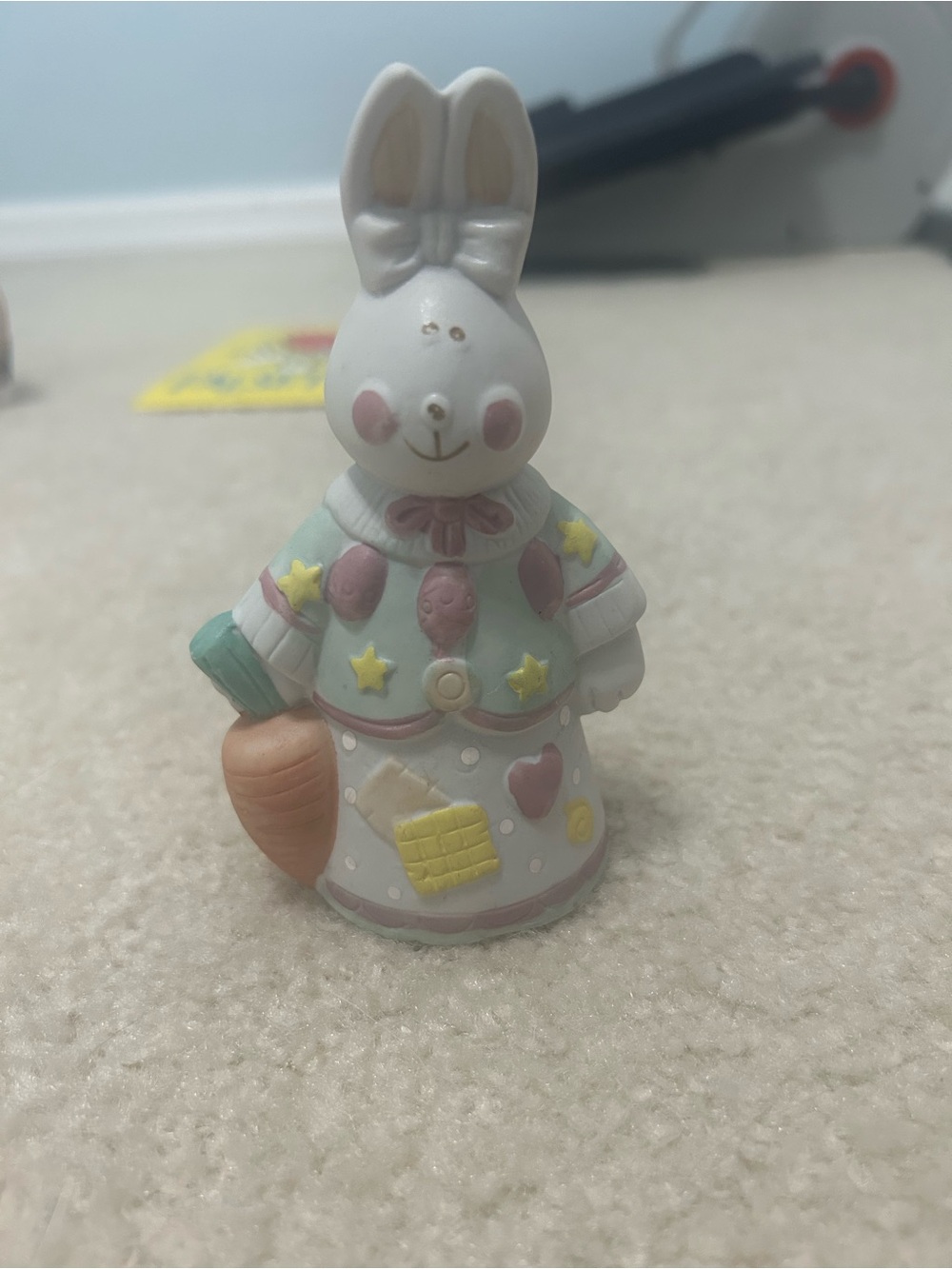 Vintage Ceramic Easter Bunny Figurine Porcelain